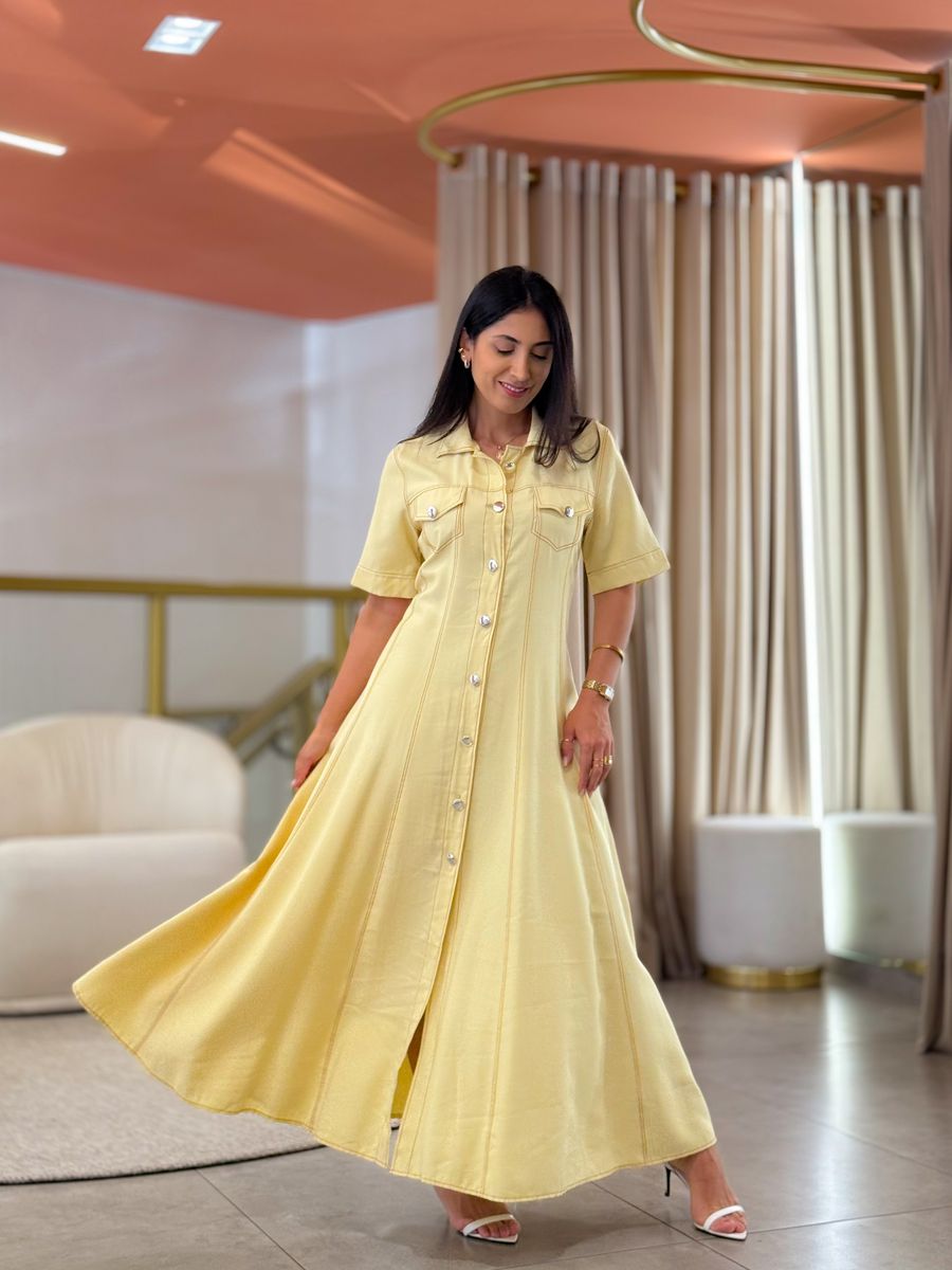 Vestido Maite Amarelo