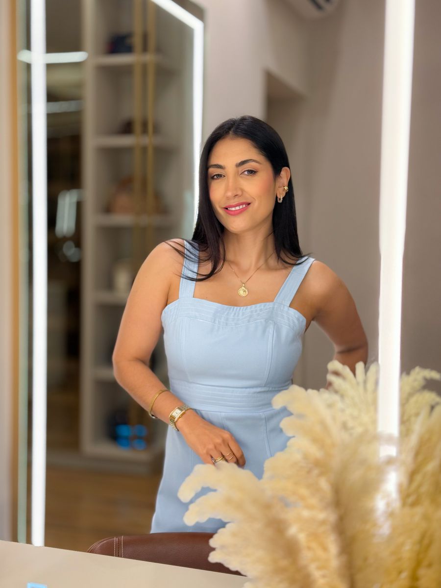 Vestido Naiara Azul Bebe