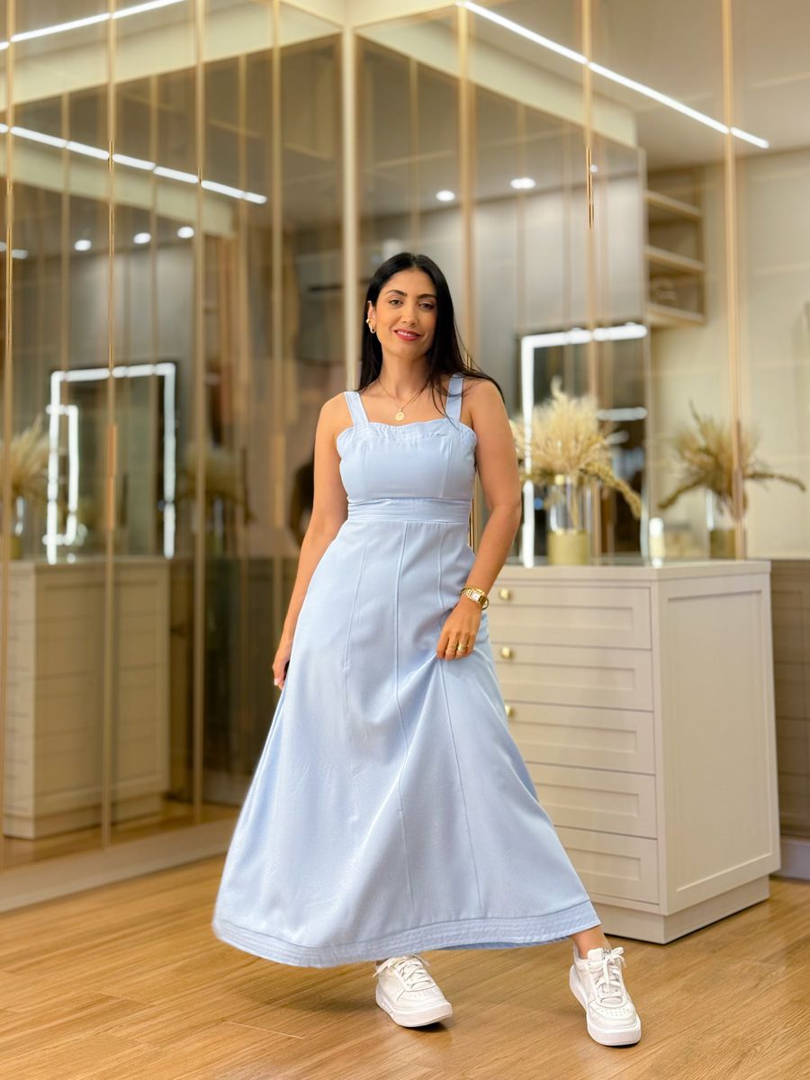 Vestido Naiara Azul Bebe