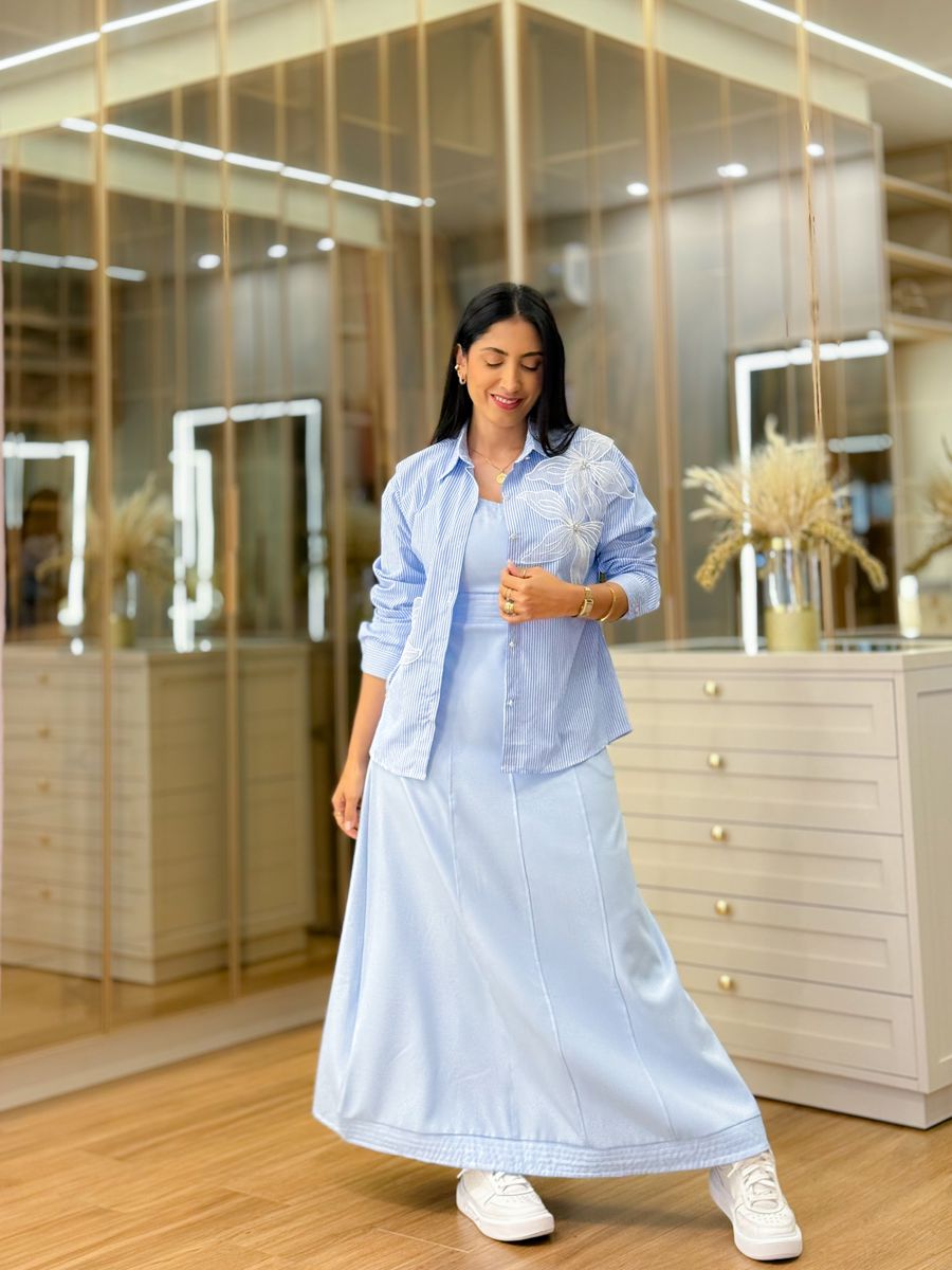 Vestido Naiara Azul Bebe