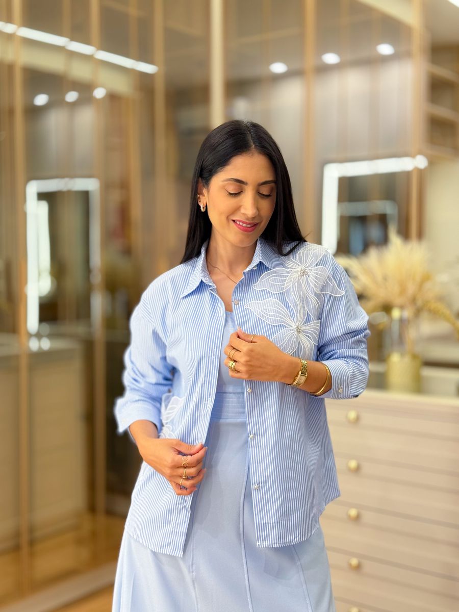 Vestido Naiara Azul Bebe