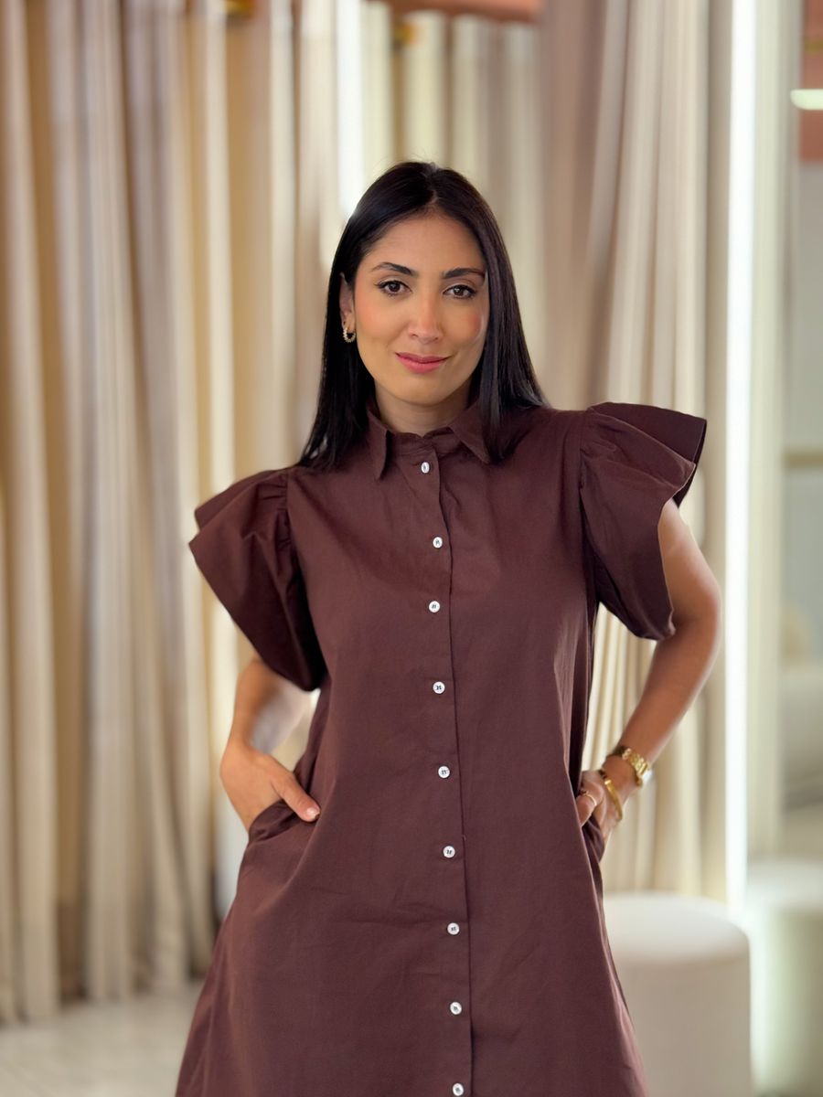 Vestido Eloa Marrom