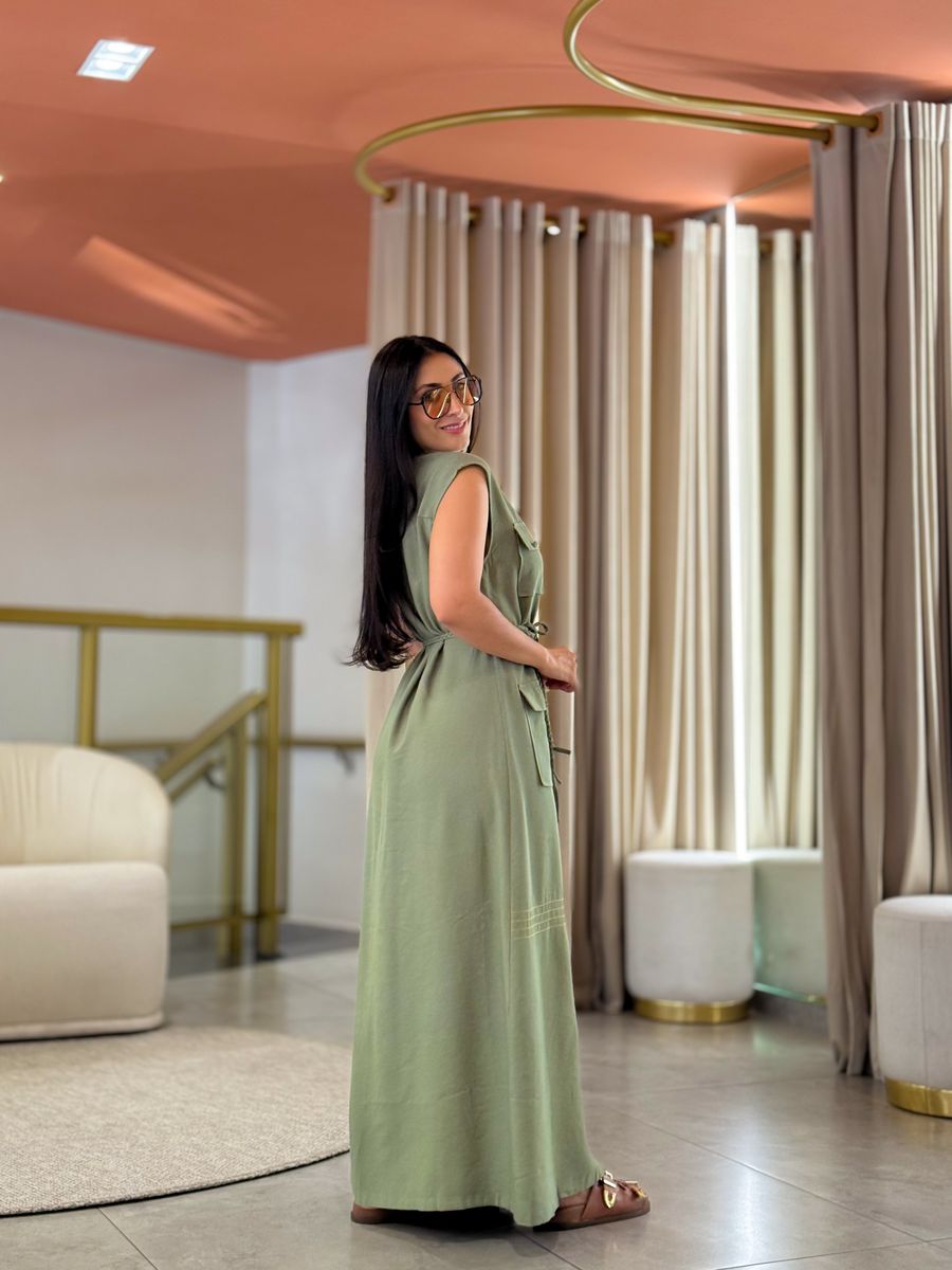 Vestido Ayla Verde Oliva
