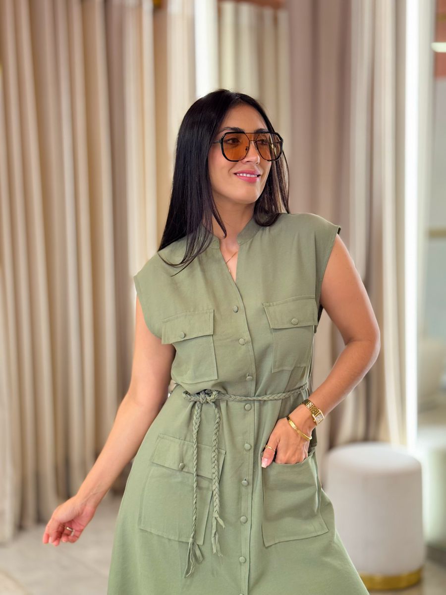 Vestido Ayla Verde Oliva