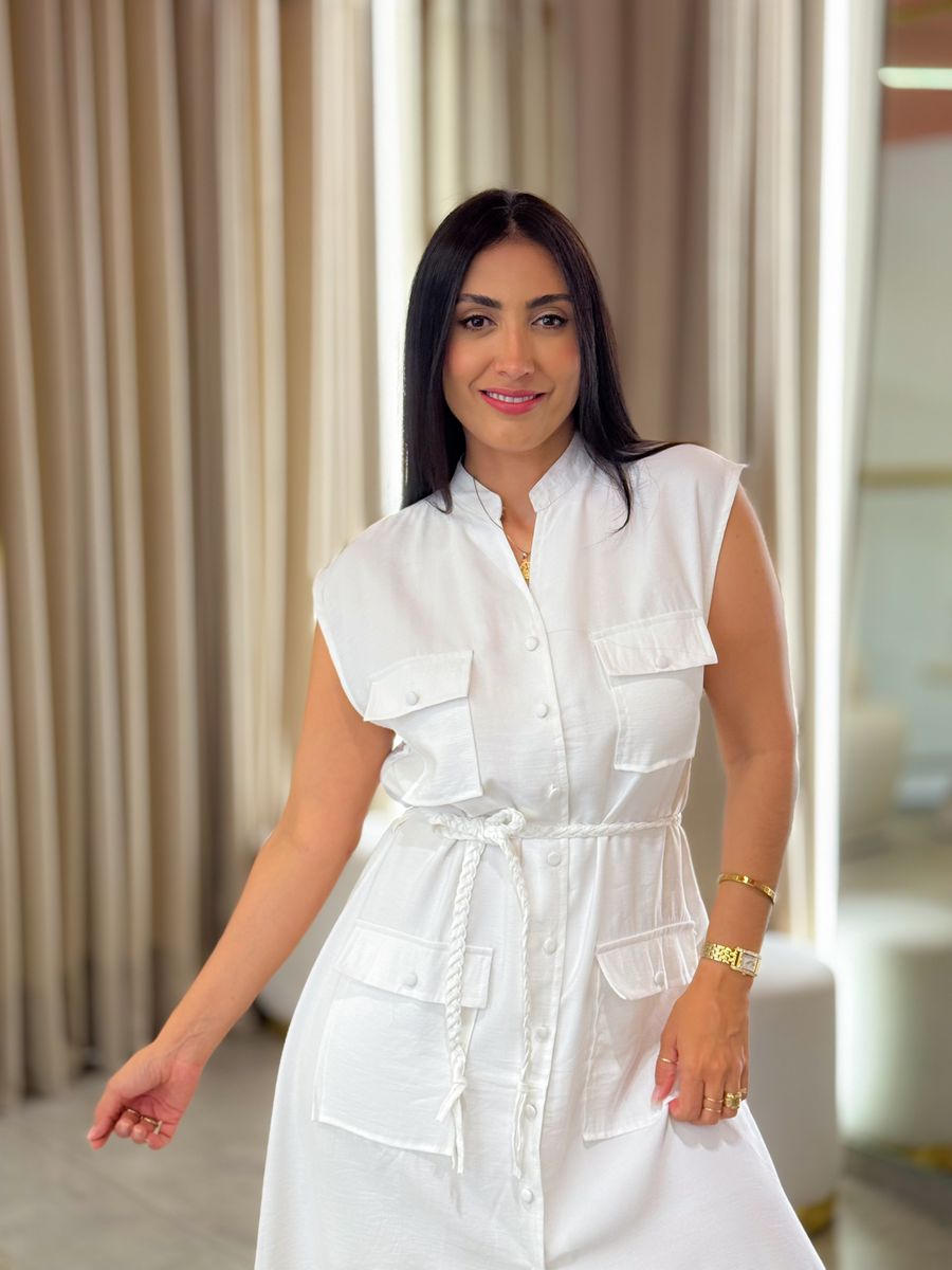 Vestido Ayla Branco