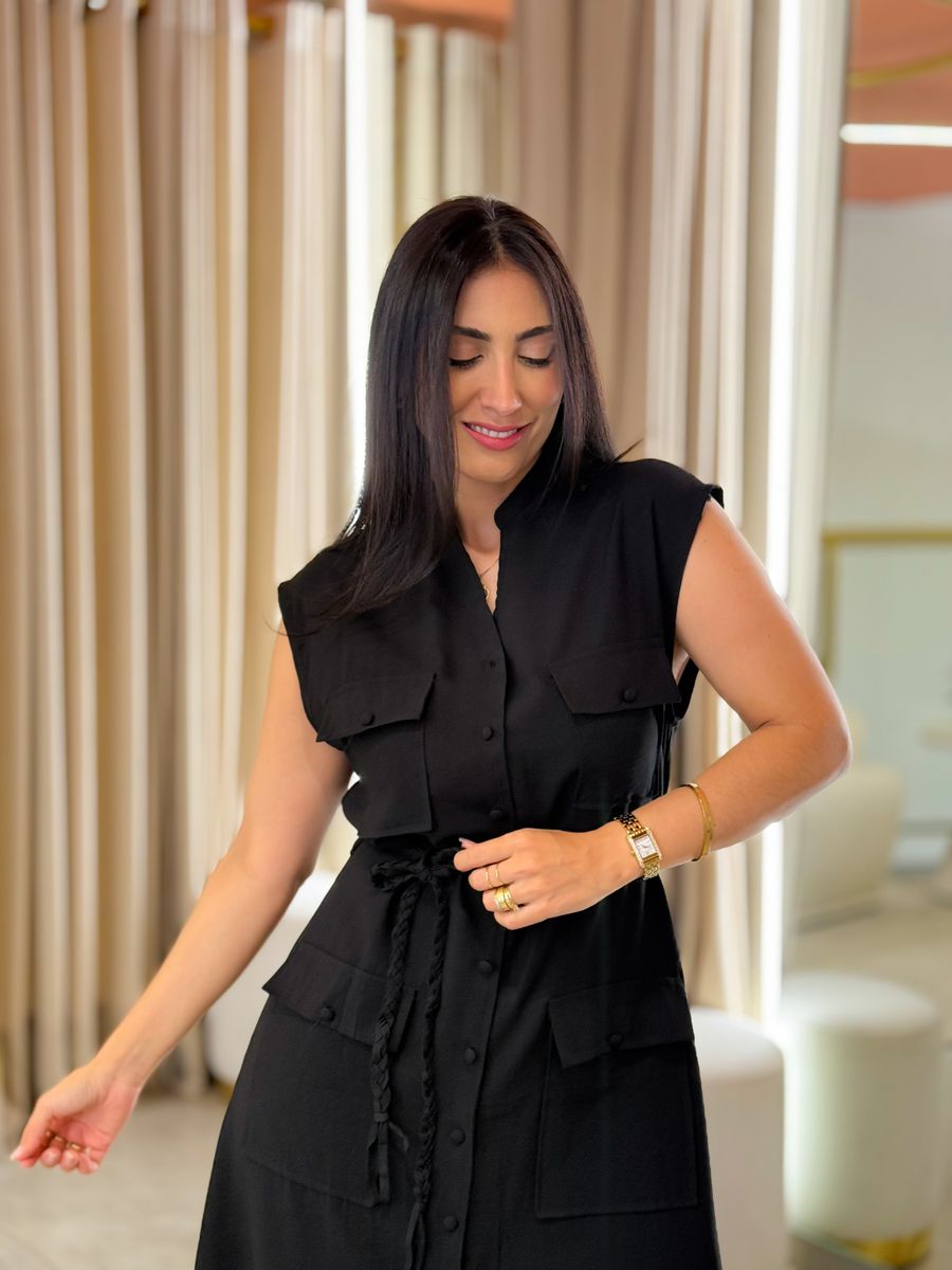 Vestido Ayla Preto