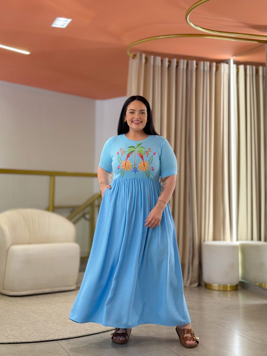 Vestido Kiara Azul Bebe