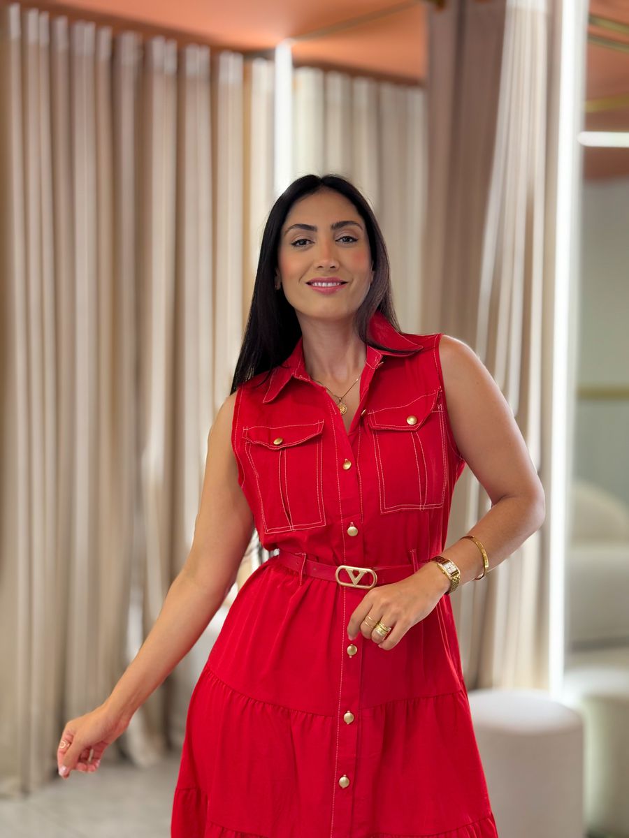 Vestido Isabel Vermelho