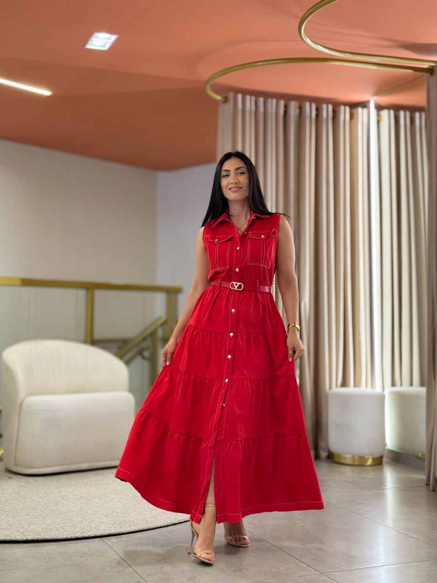 Vestido Isabel Vermelho