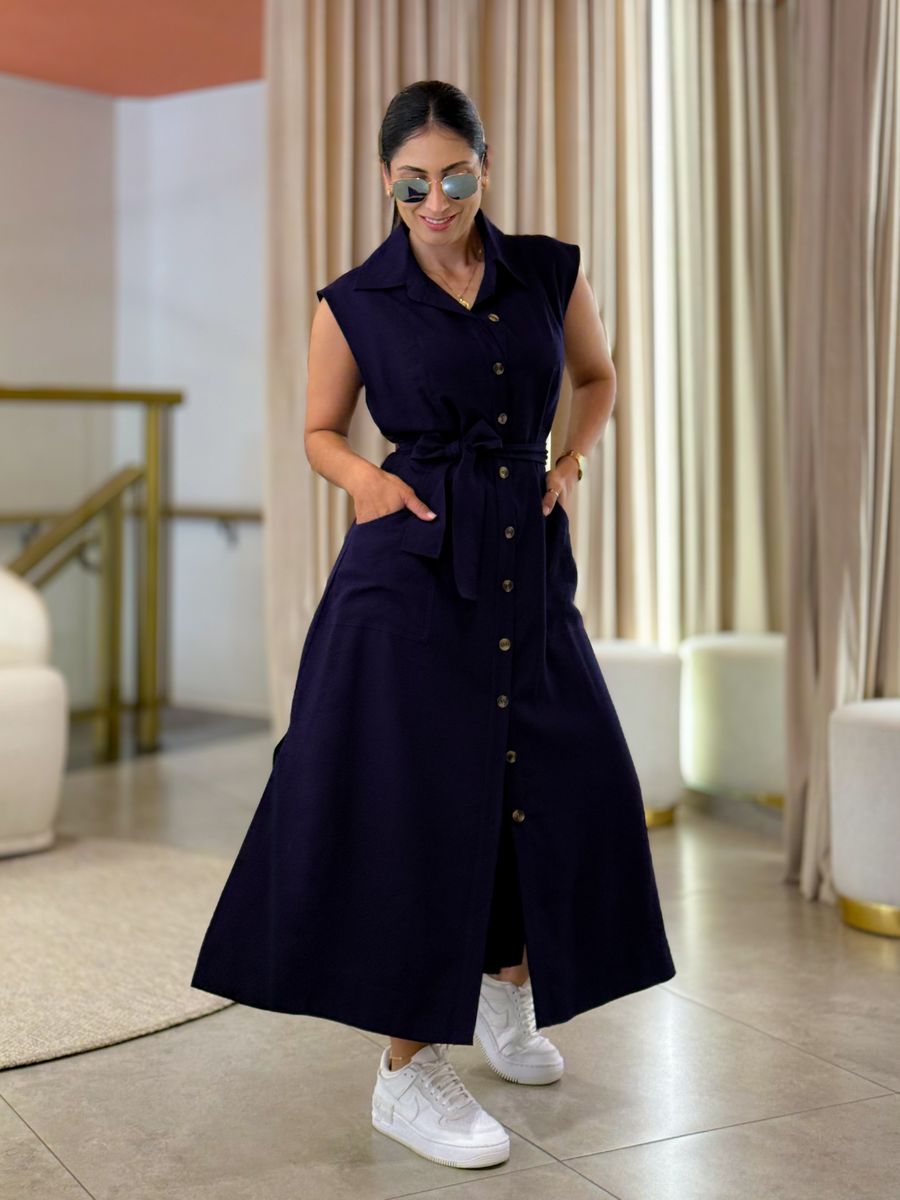 Vestido Marta Azul Marinho