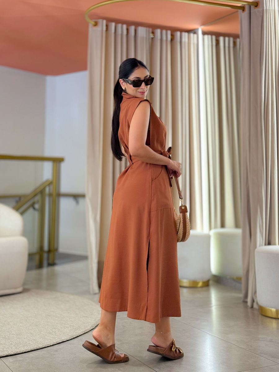 Vestido Marta Marrom