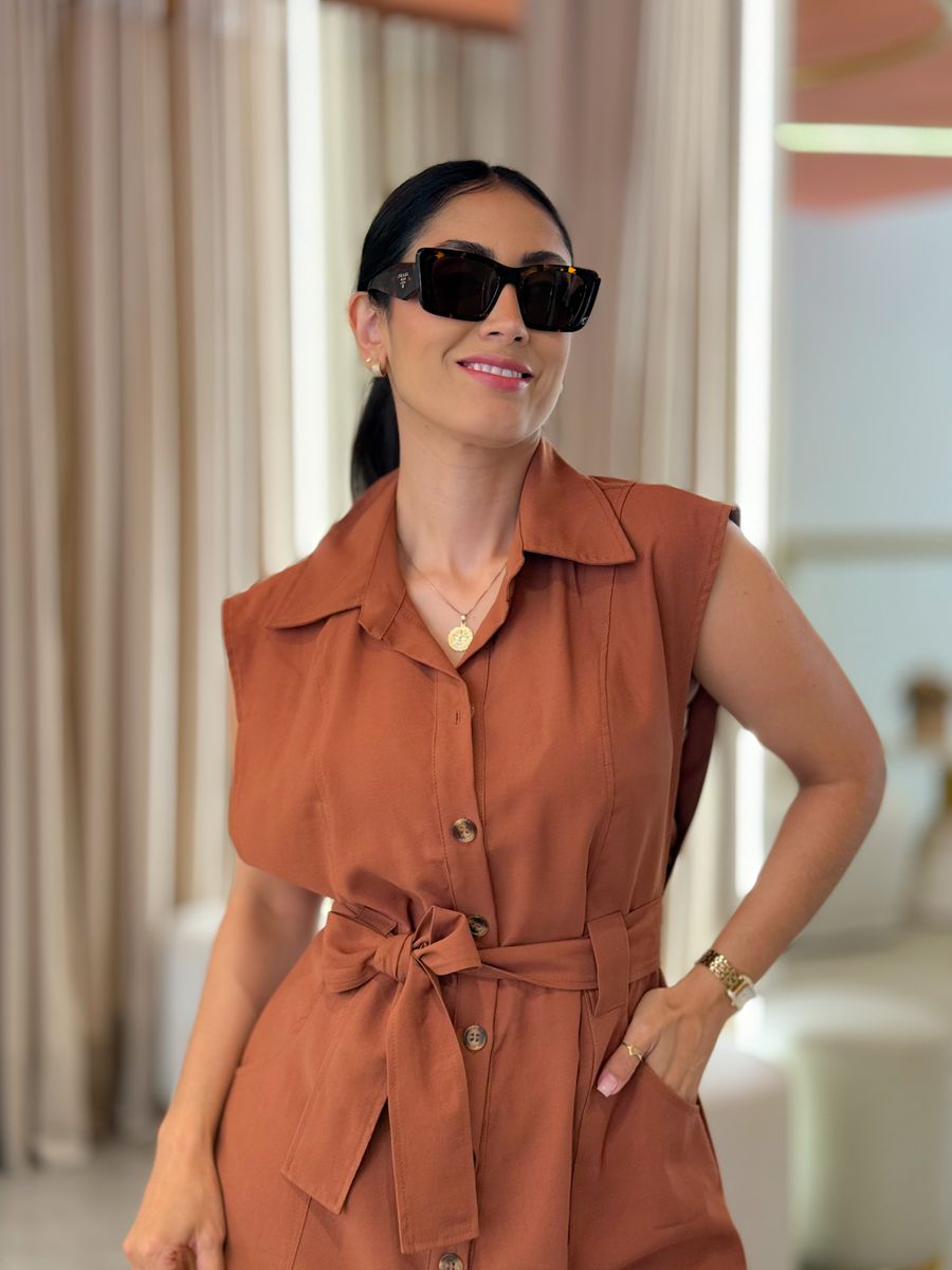 Vestido Marta Marrom