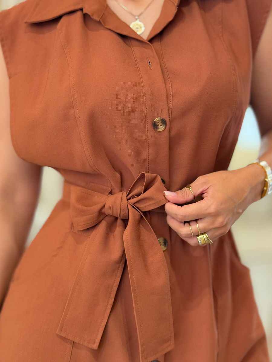 Vestido Marta Marrom
