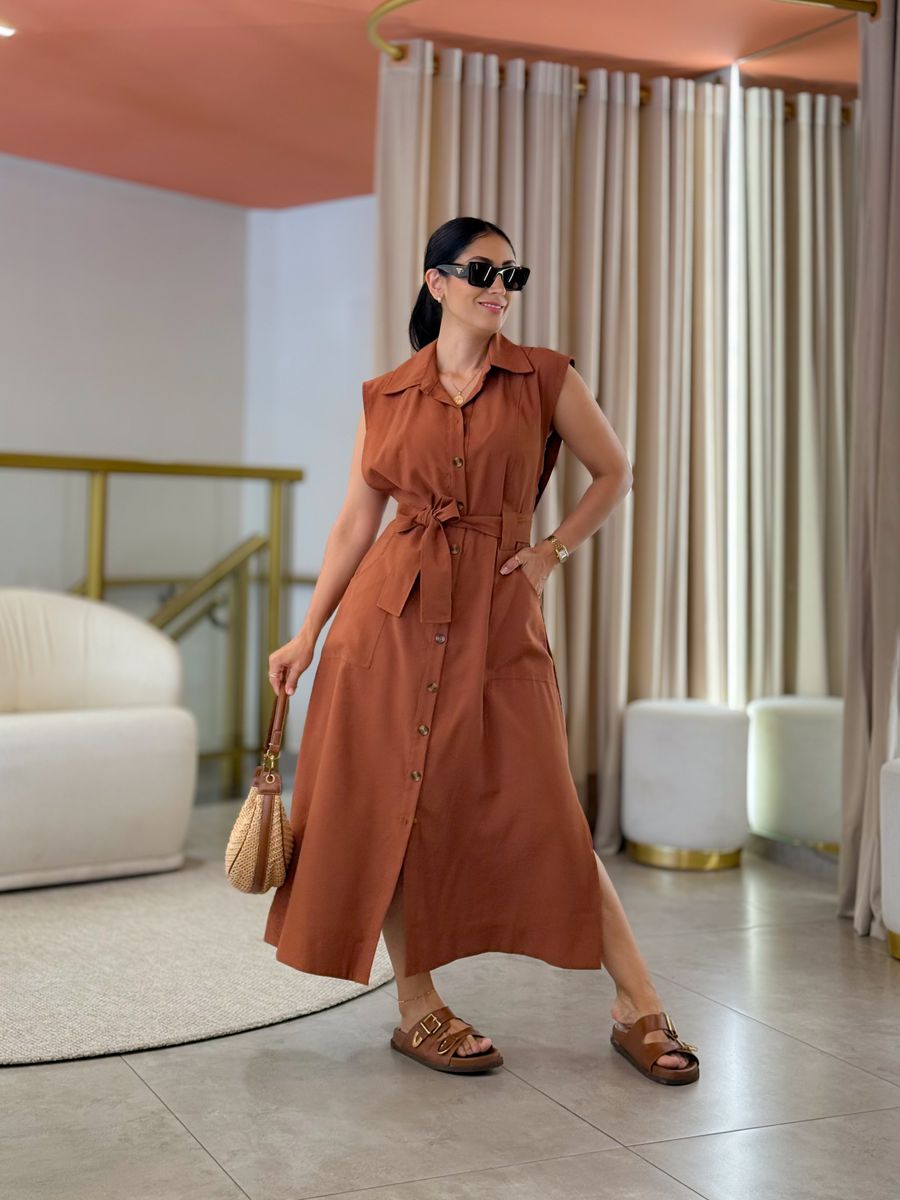 Vestido Marta Marrom