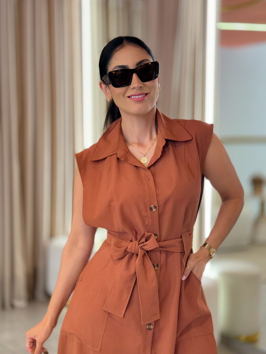 Vestido Marta Marrom