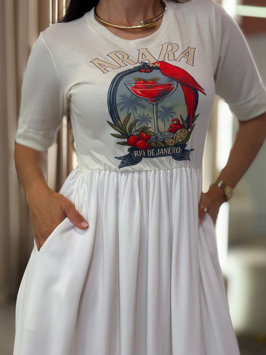 Vestido Kiara Off White Arara