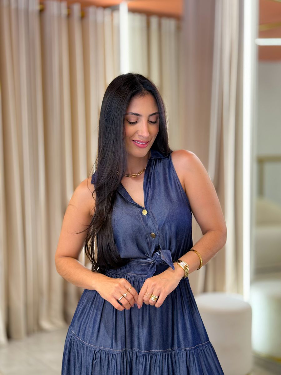 Vestido Iris Azul Jeans Escuro