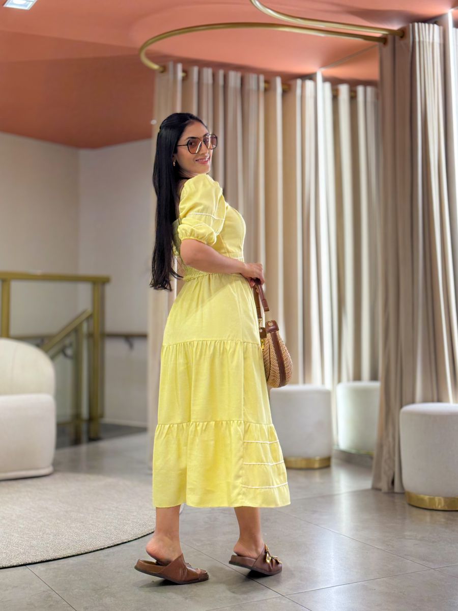 Vestido Carla Amarelo