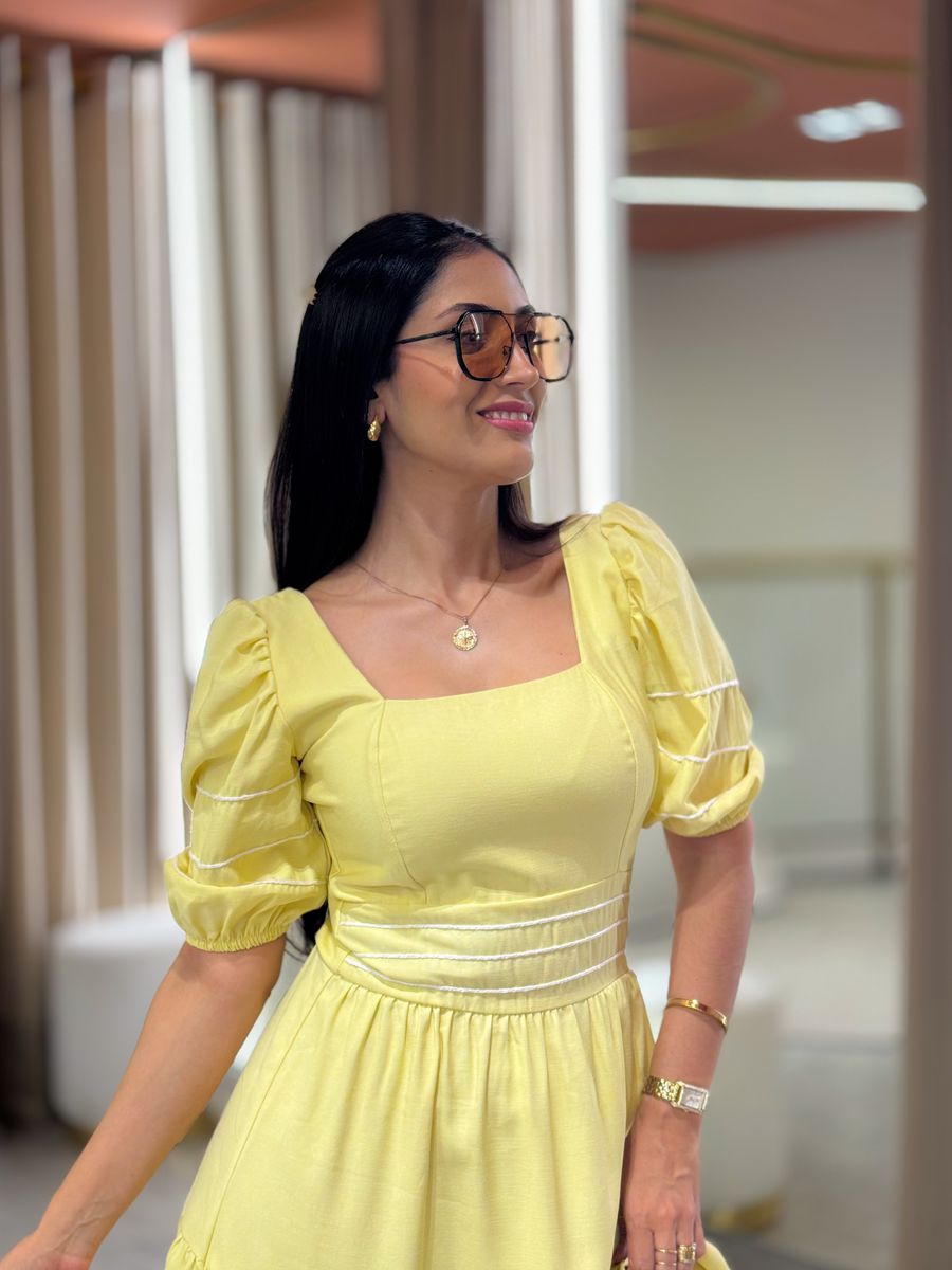 Vestido Carla Amarelo