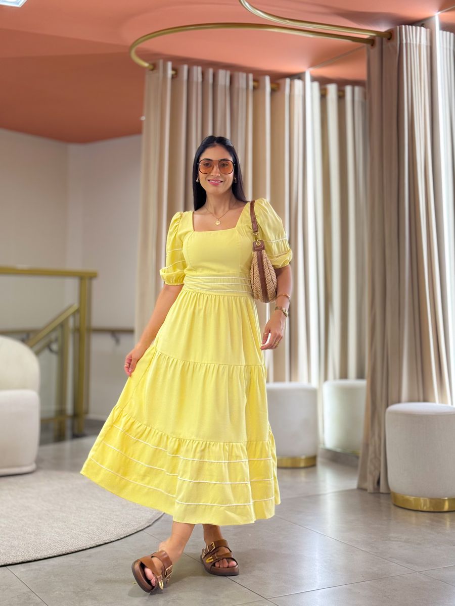 Vestido Carla Amarelo