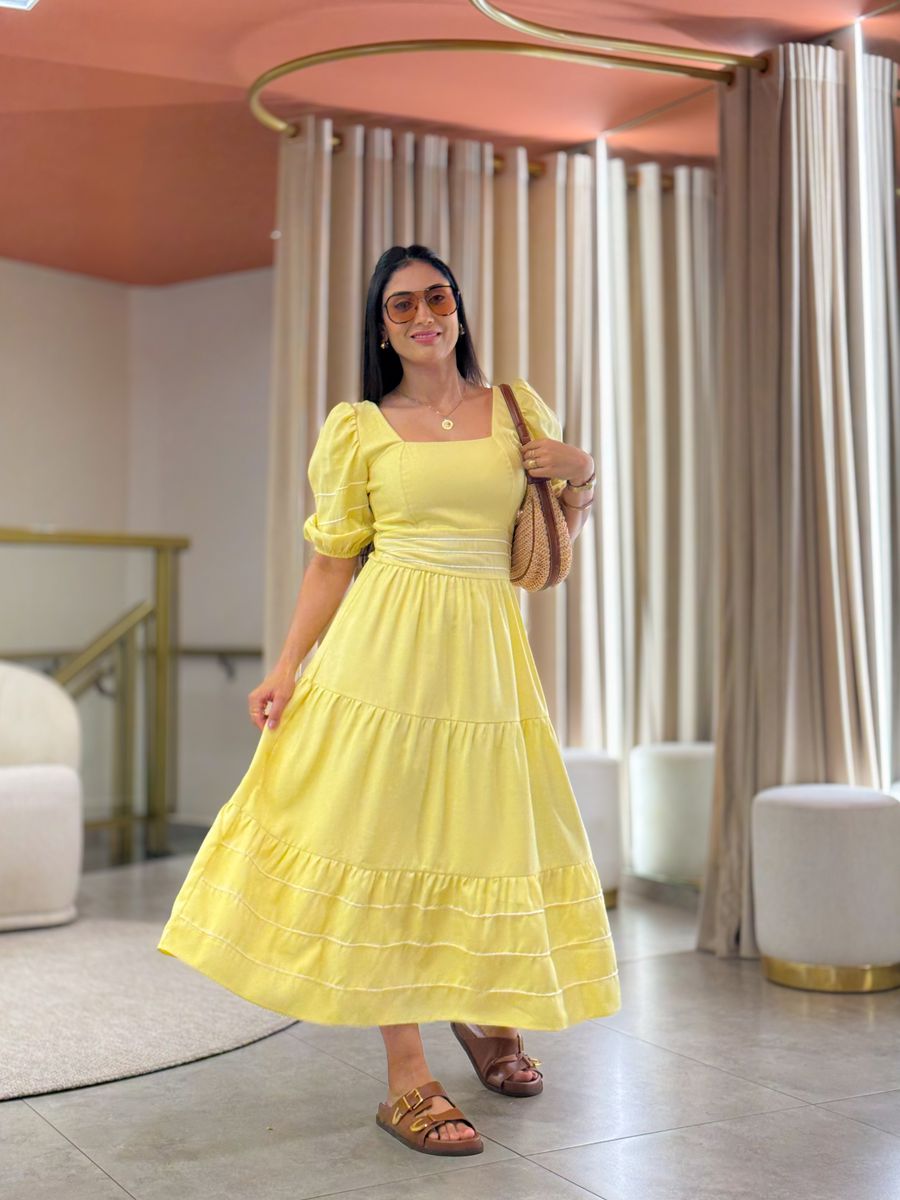 Vestido Carla Amarelo