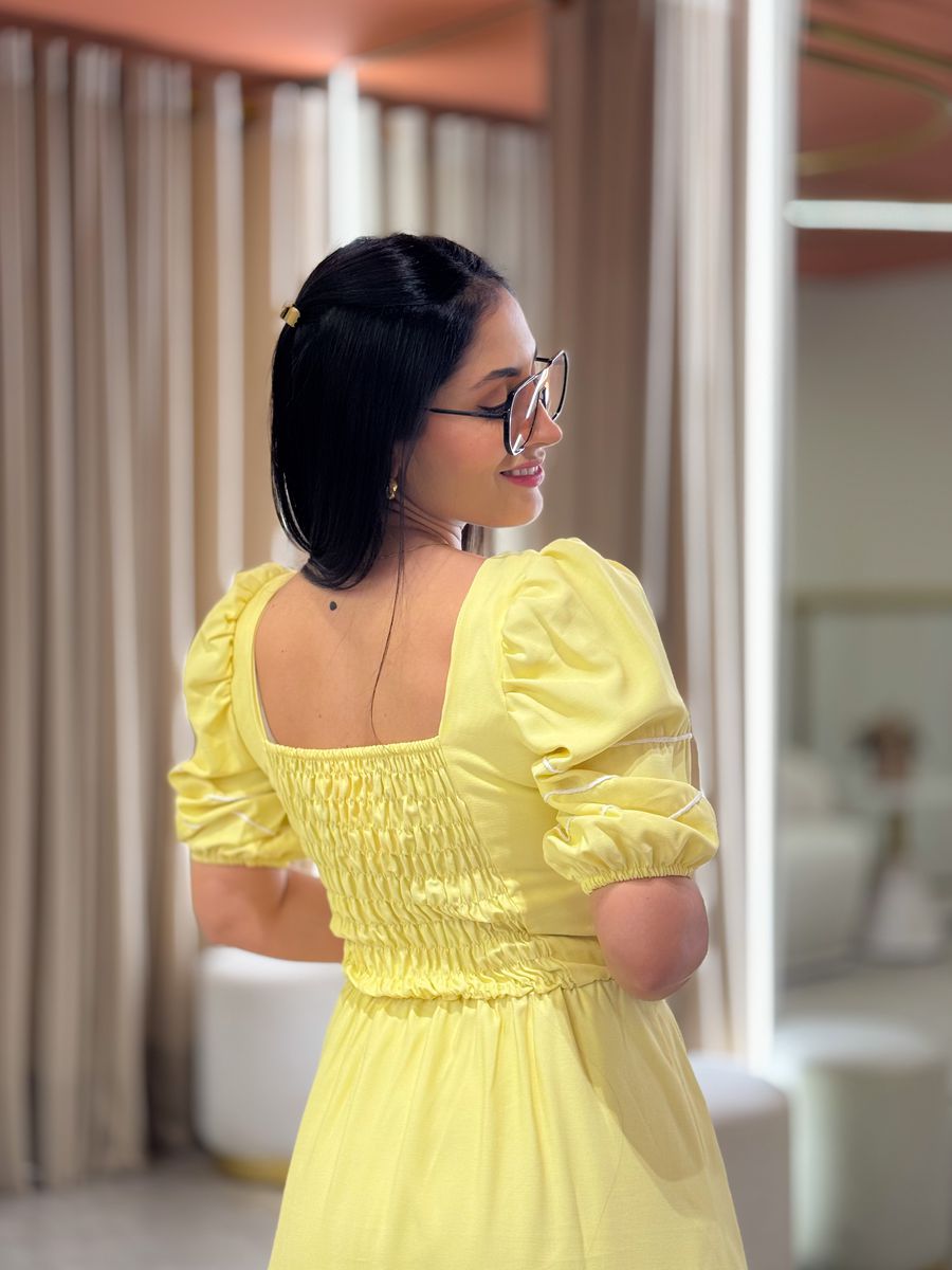 Vestido Carla Amarelo