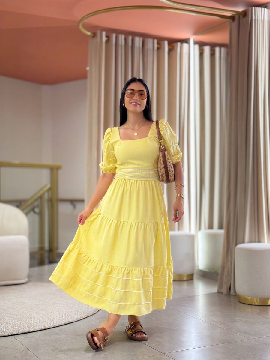 Vestido Carla Amarelo