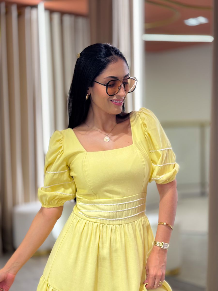 Vestido Carla Amarelo