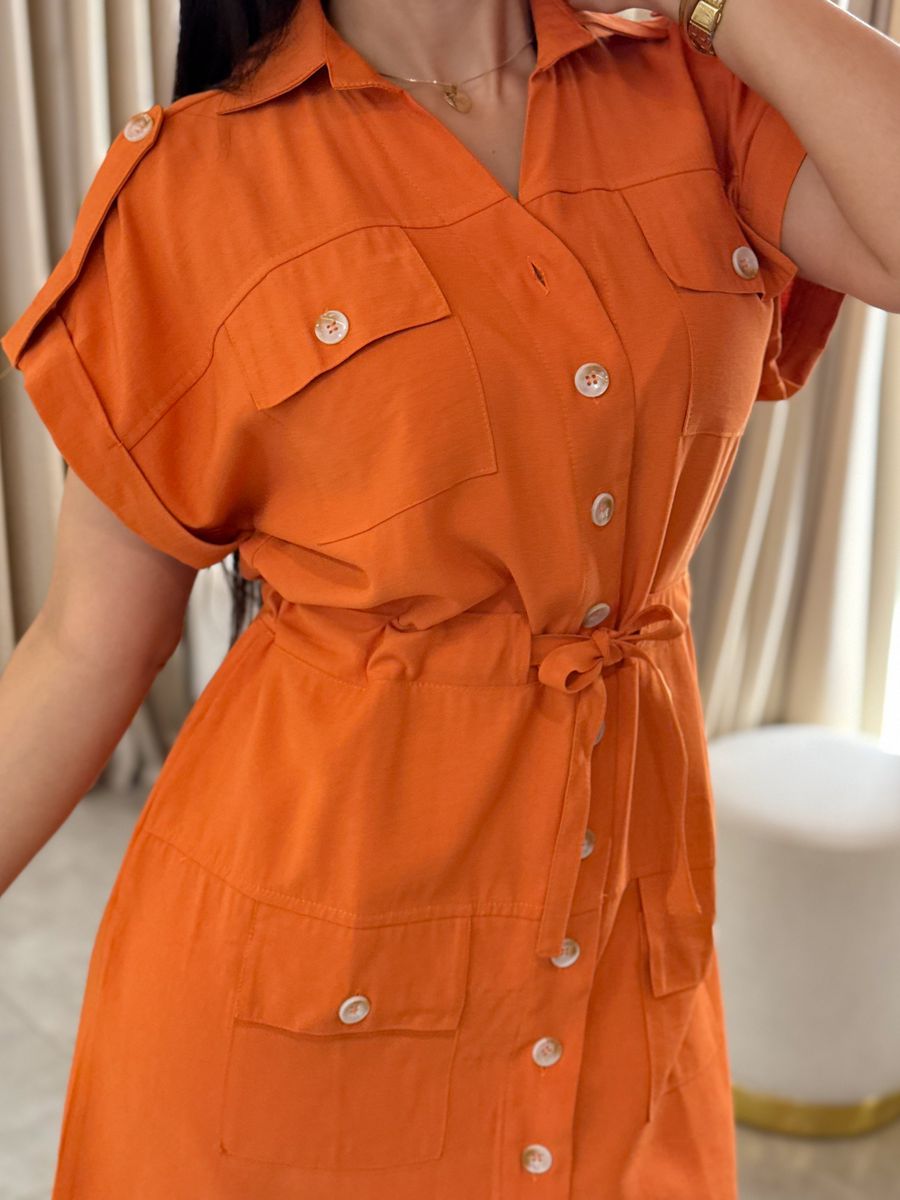 Vestido Luiza Laranja