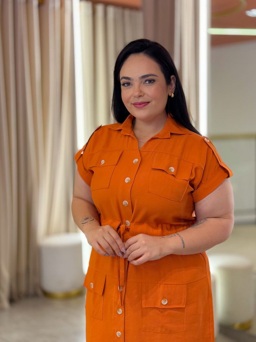 Vestido Luiza Laranja