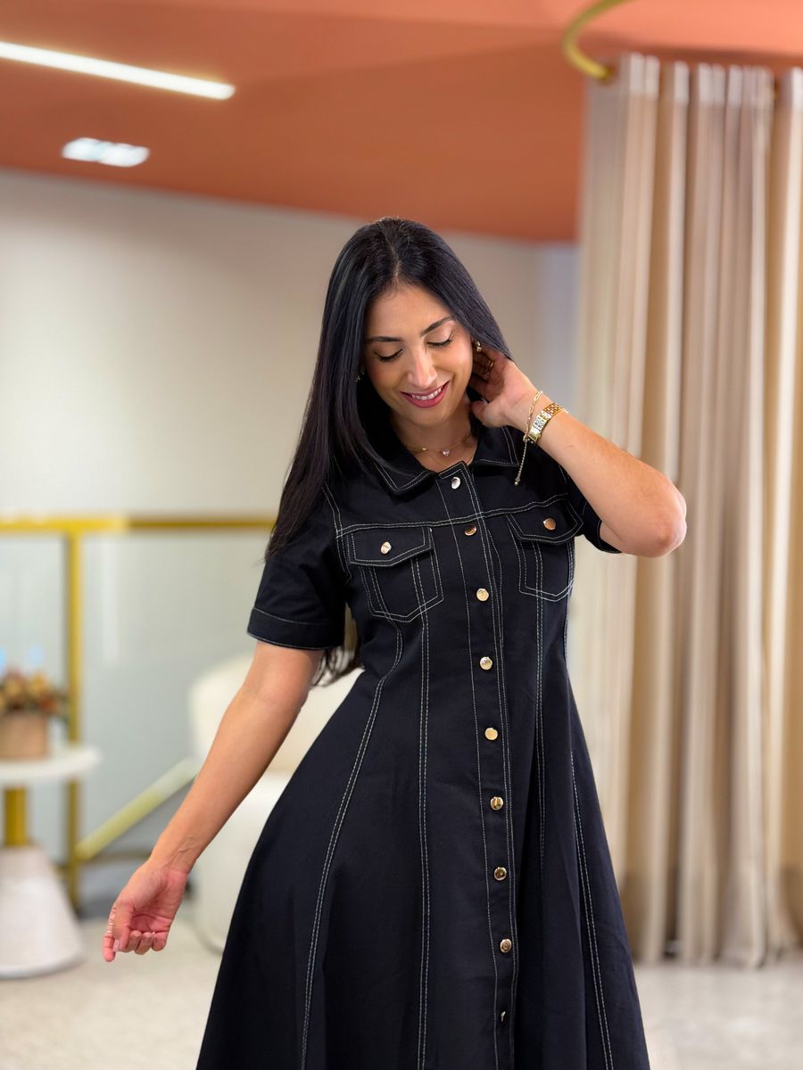 Vestido Rebeca Preto