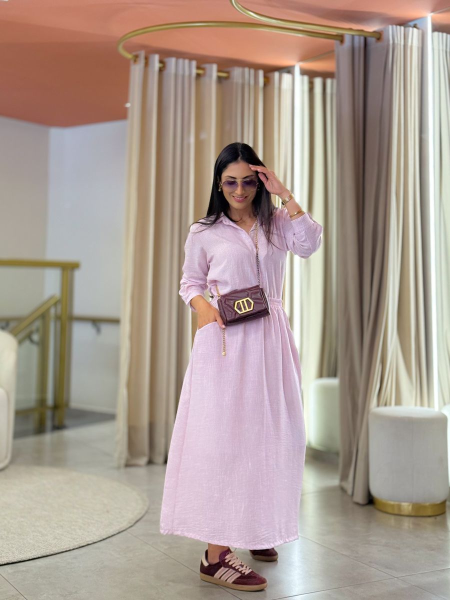 Conjunto Maria Flor Rosa E Branco