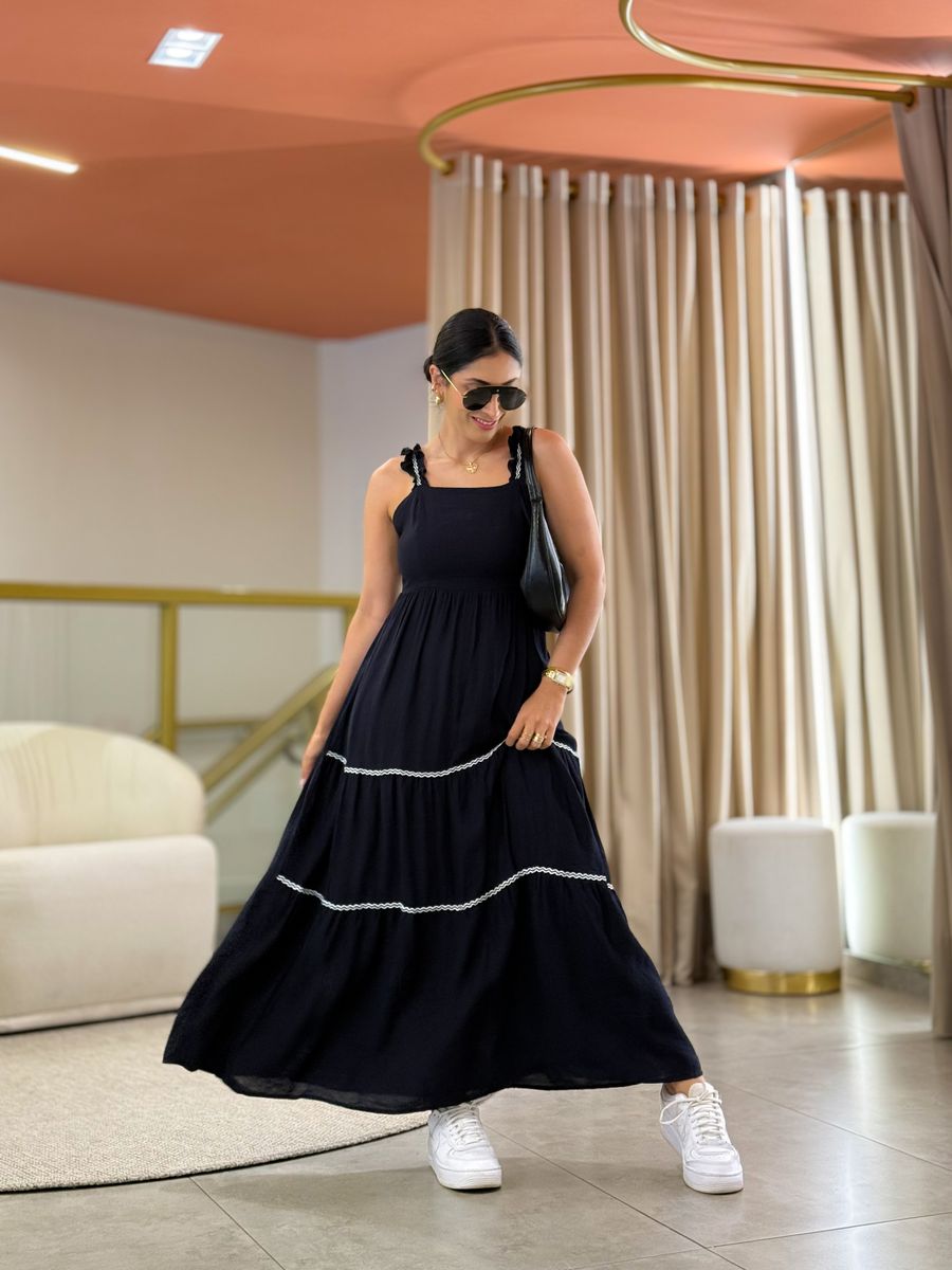 Vestido Cindy Azul Marinho