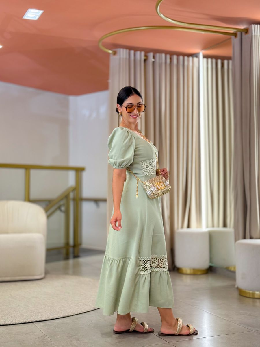 Vestido Betina Verde Oliva