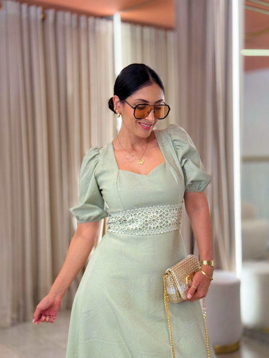 Vestido Betina Verde Oliva