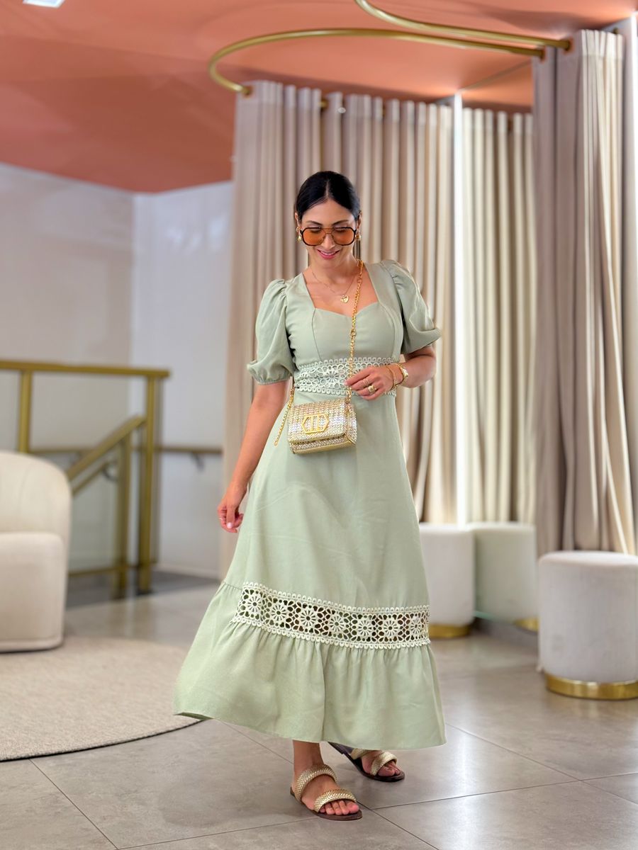 Vestido Betina Verde Oliva