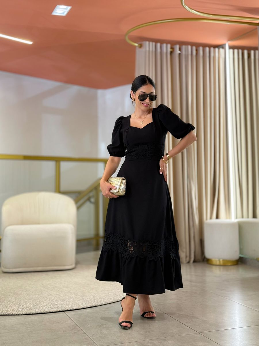 Vestido Betina Preto