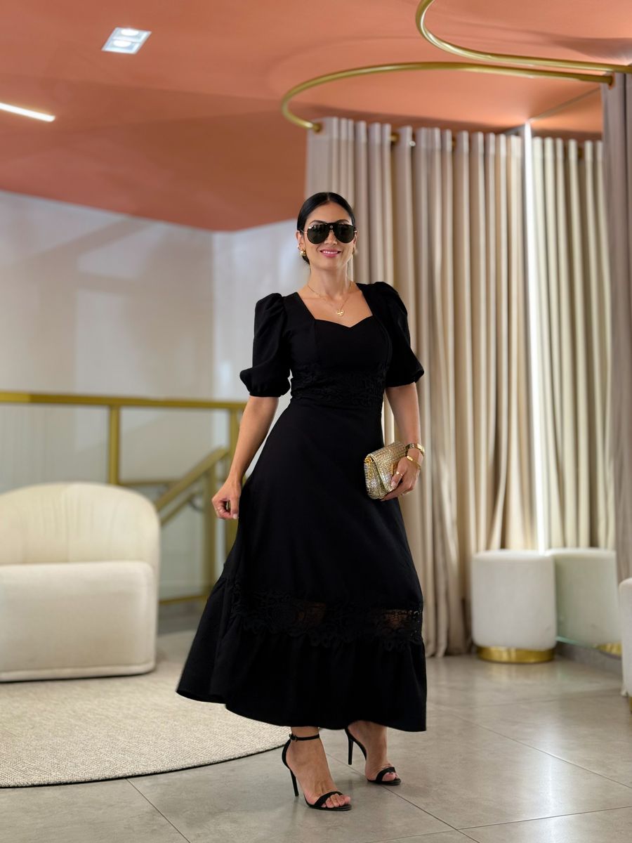 Vestido Betina Preto