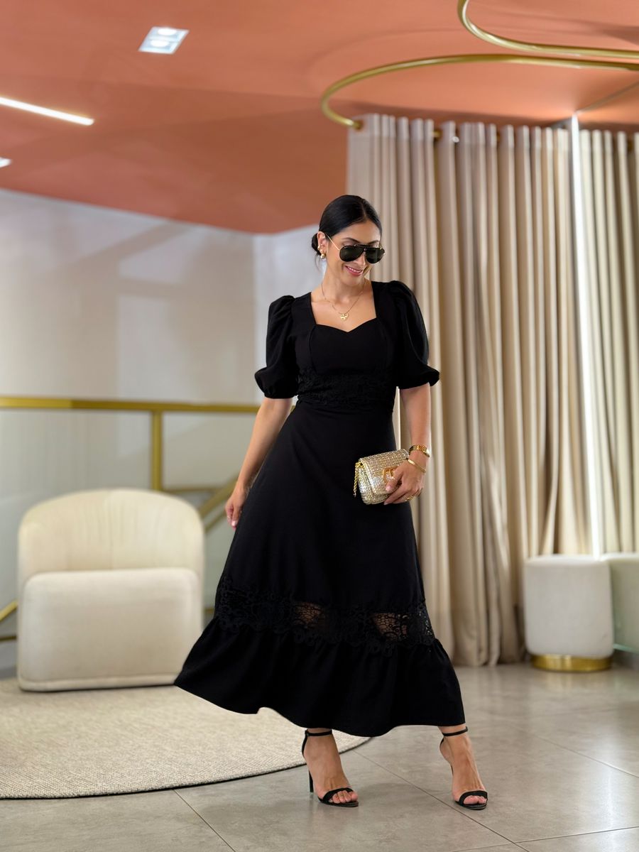 Vestido Betina Preto