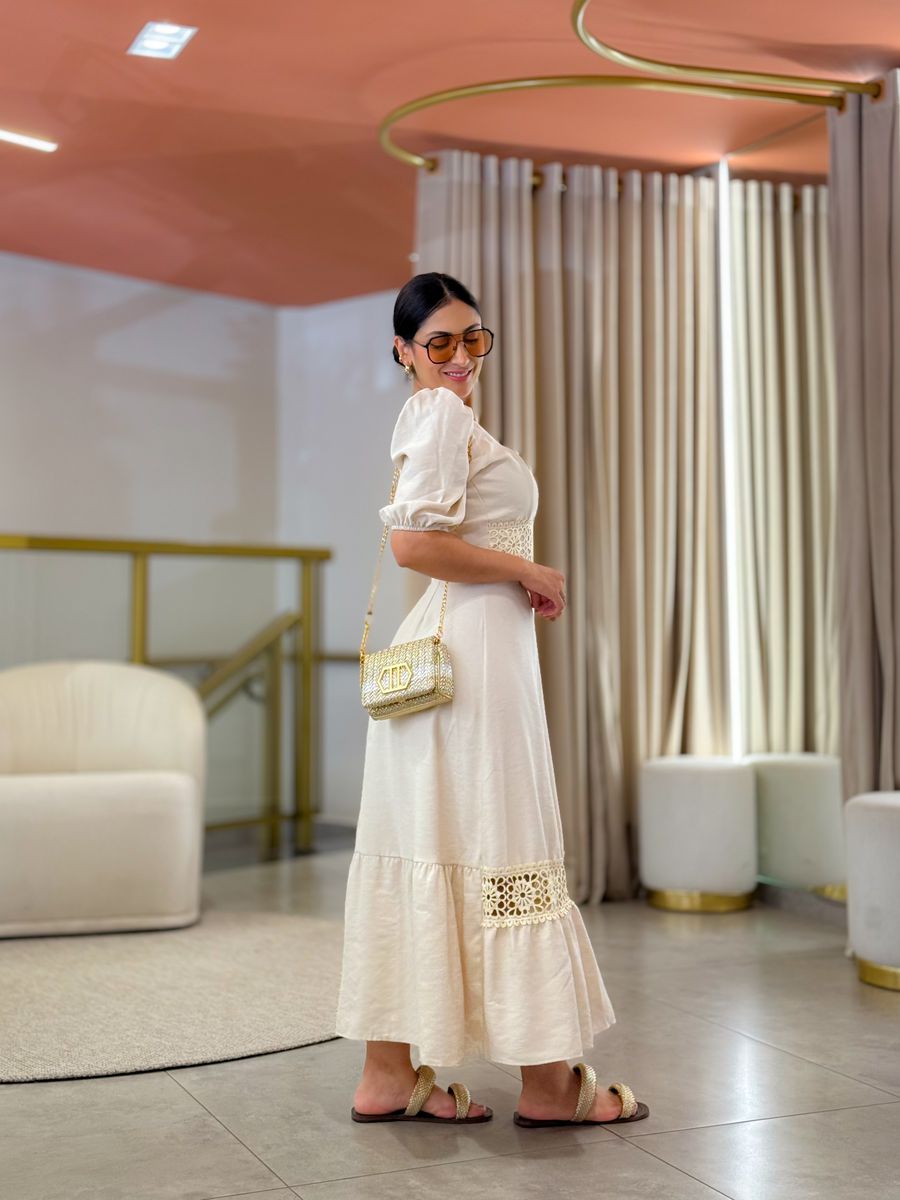 Vestido Betina Creme