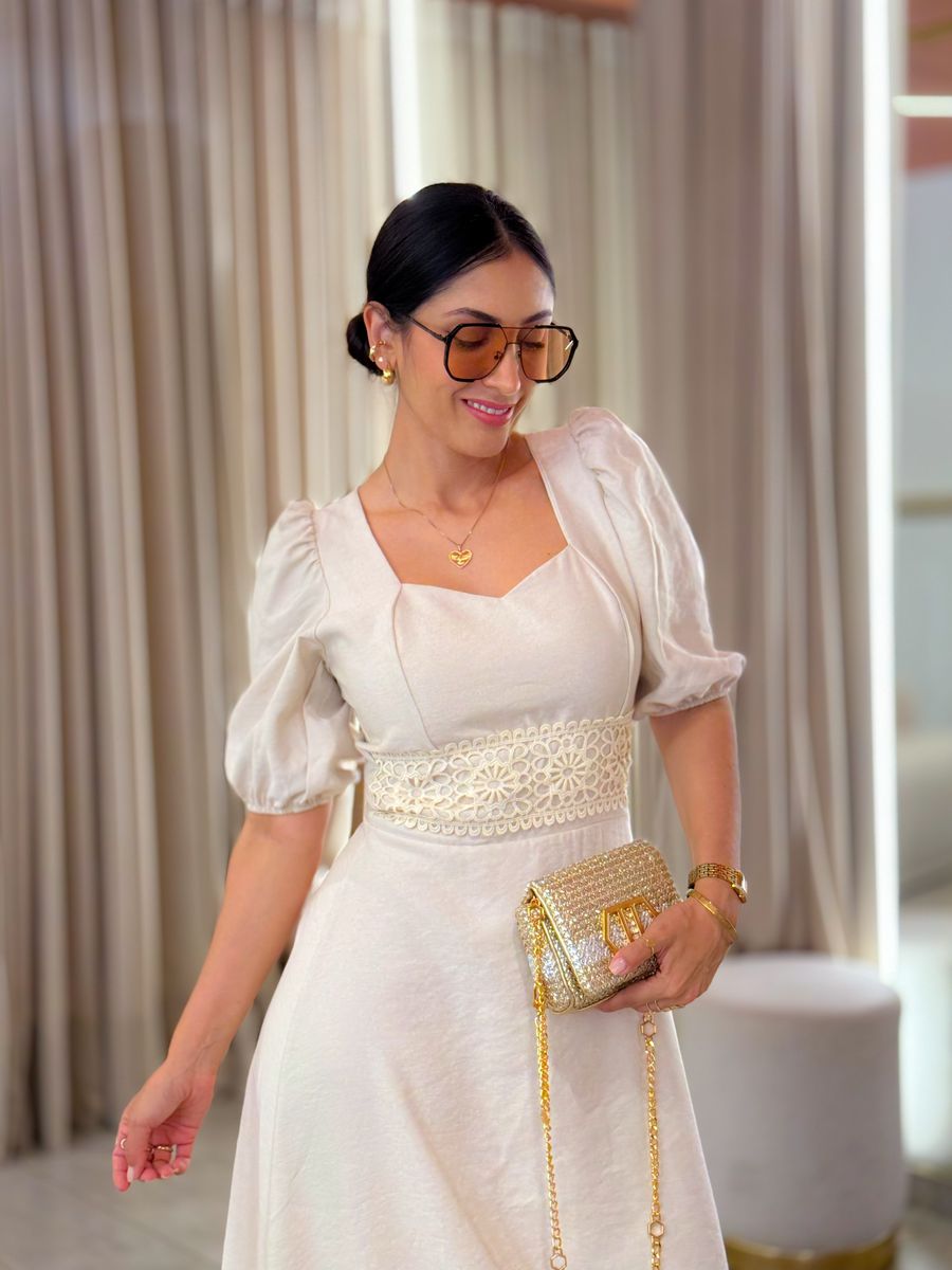 Vestido Betina Creme