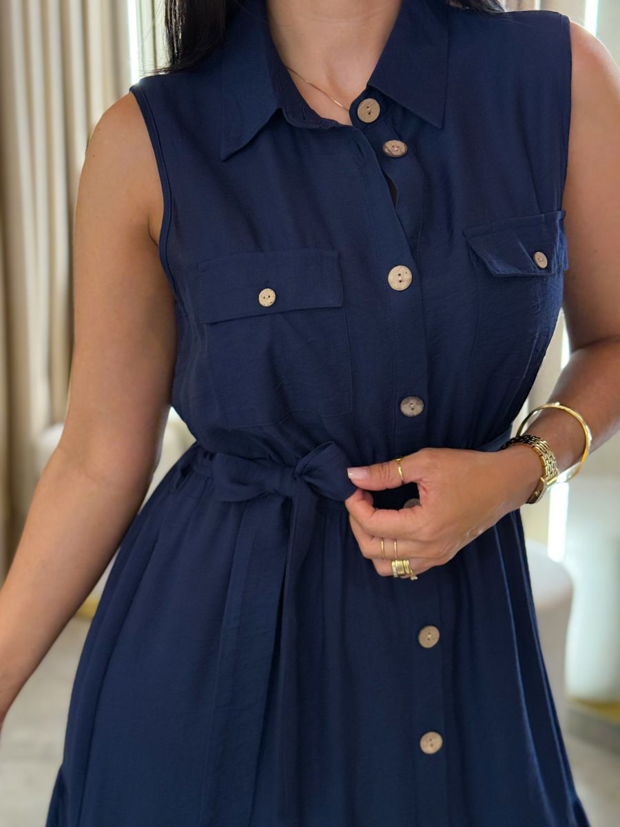 Vestido Joyce Azul Marinho