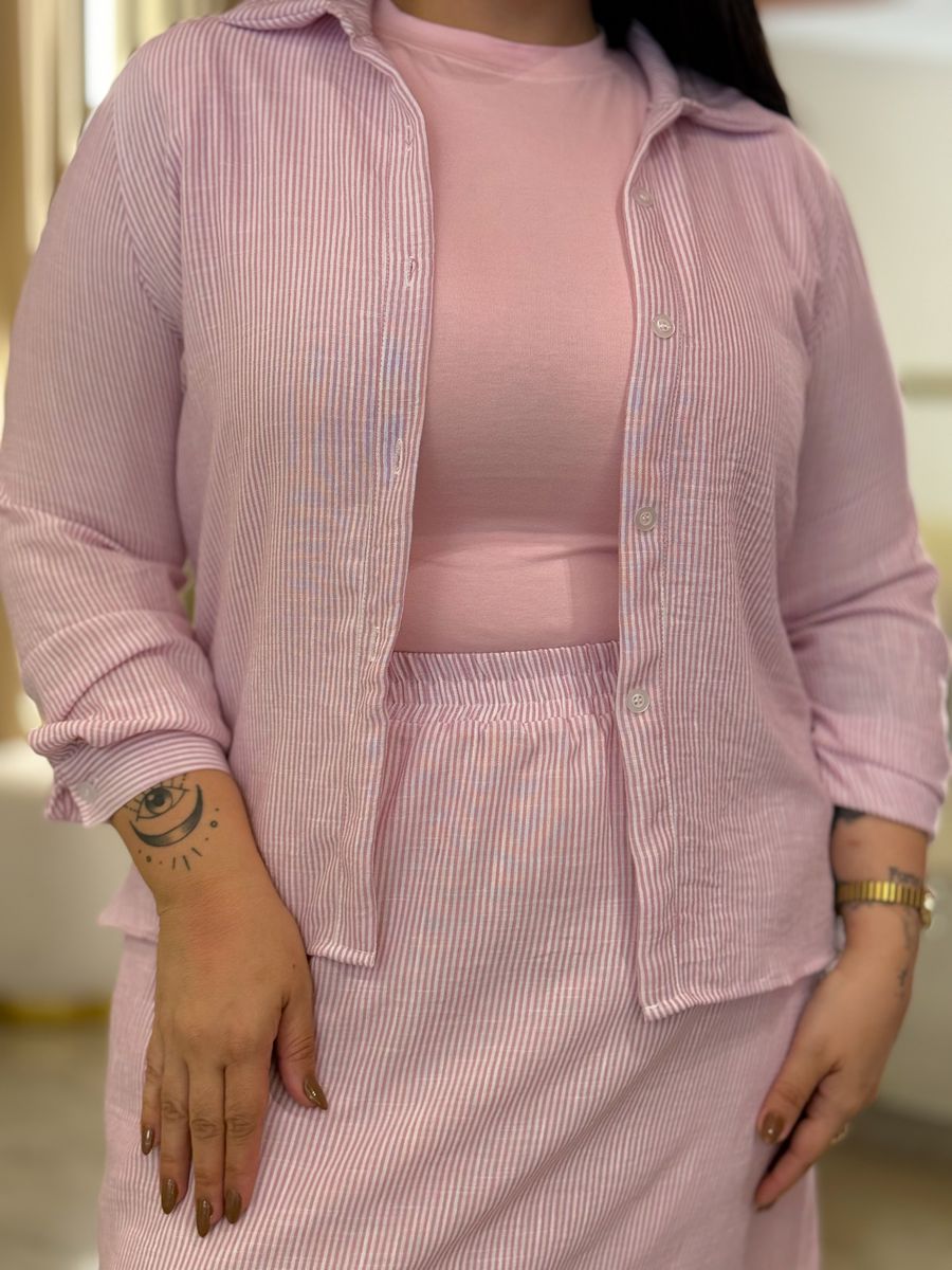 Blusa Sandy Rosa Bebe