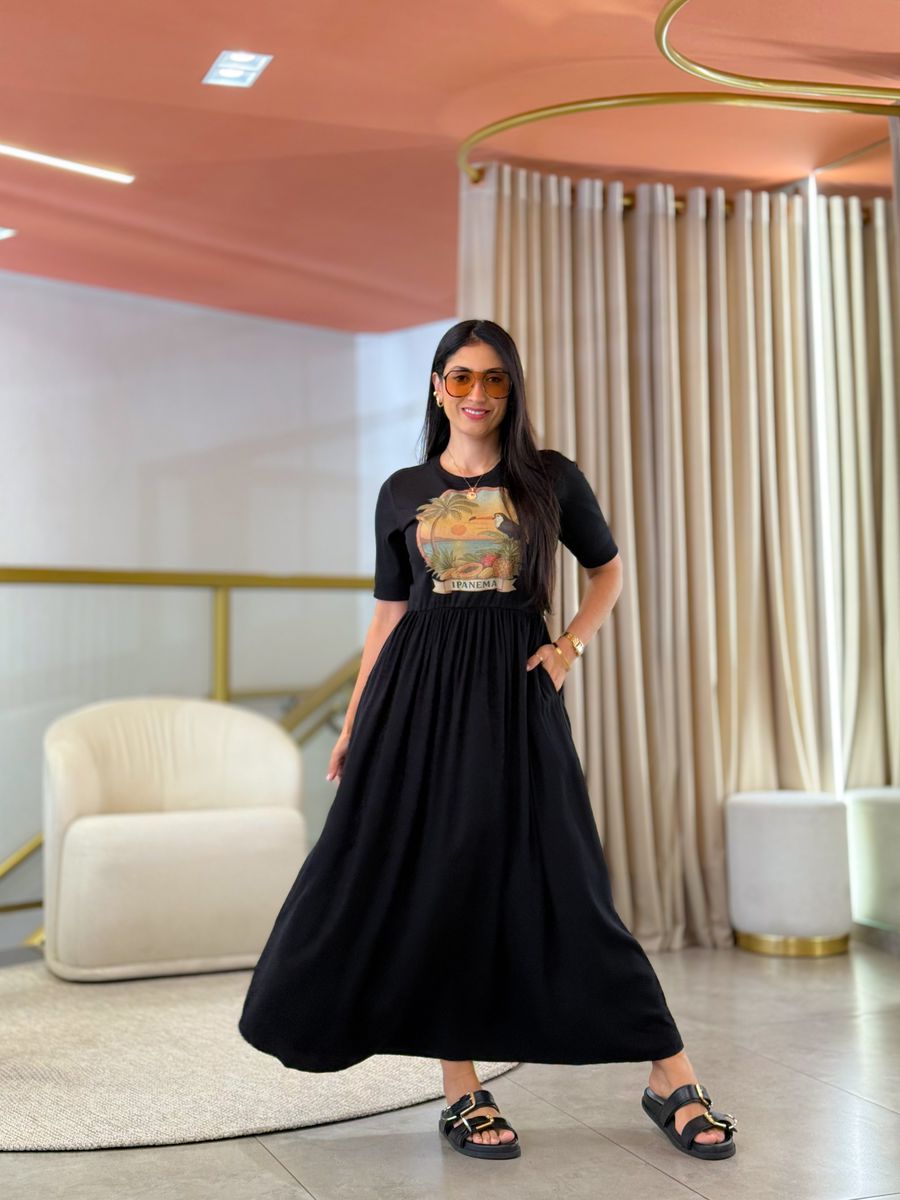 Vestido Kiara Preto Tucano