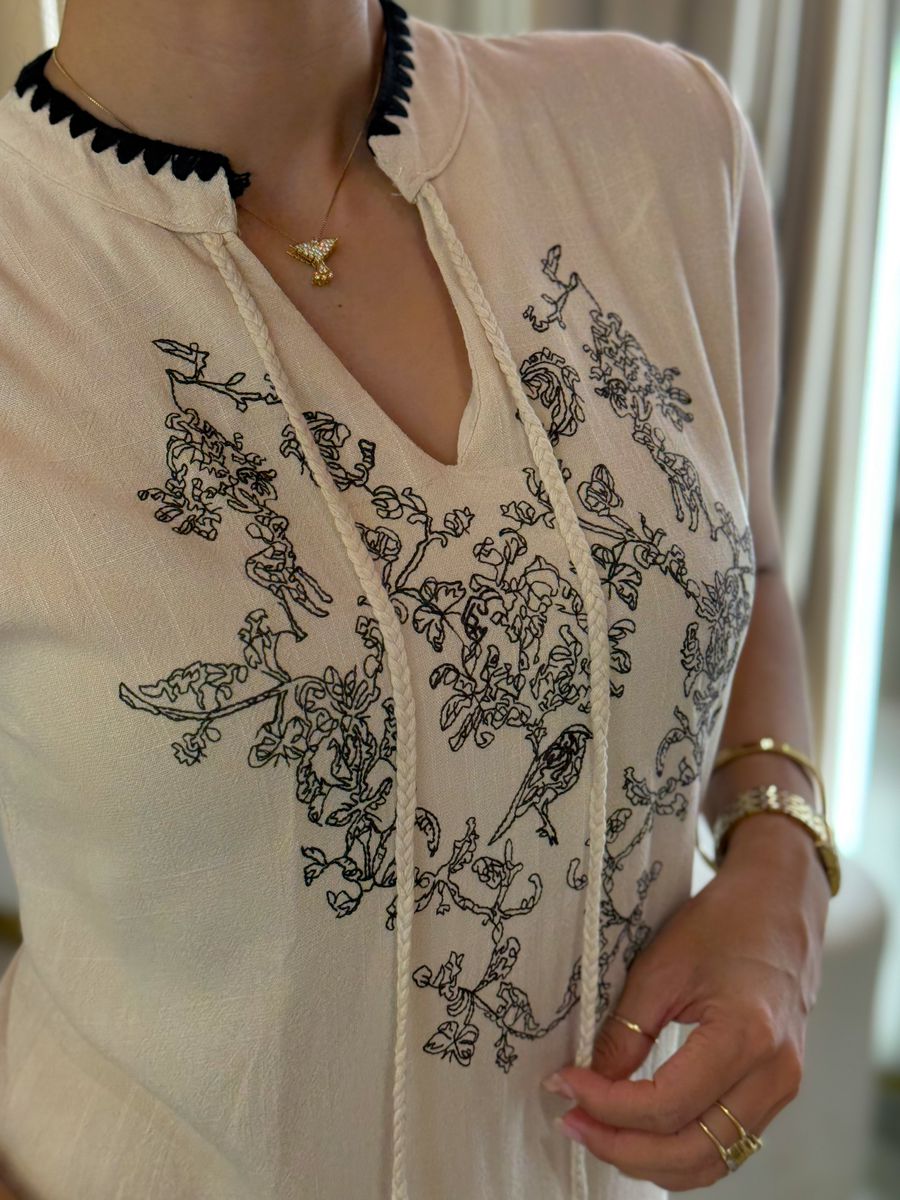 Vestido Susana Creme