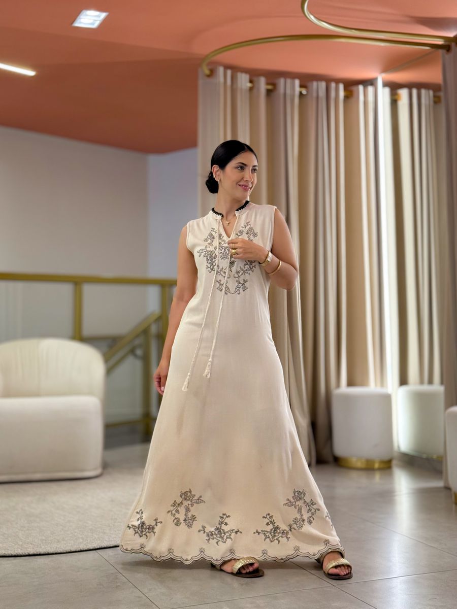 Vestido Susana Creme