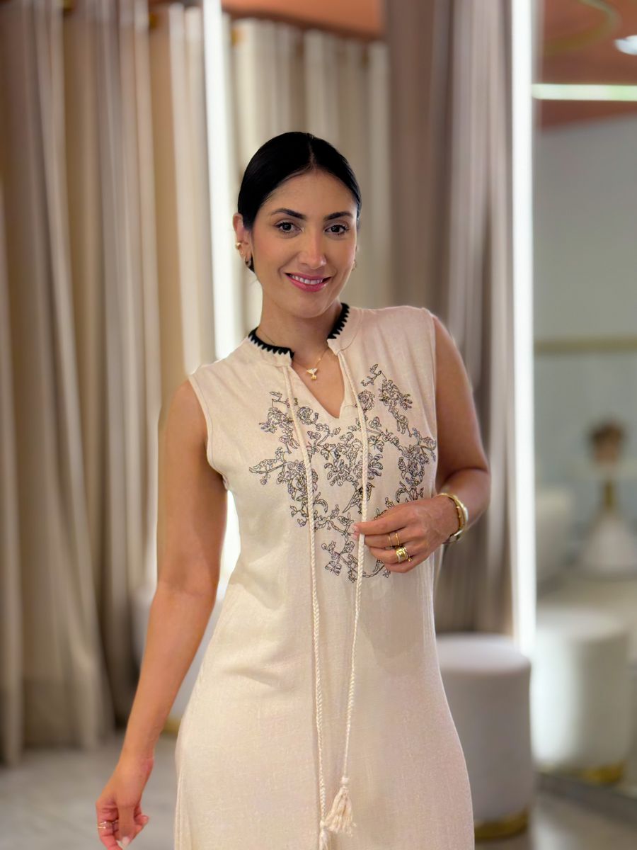 Vestido Susana Creme