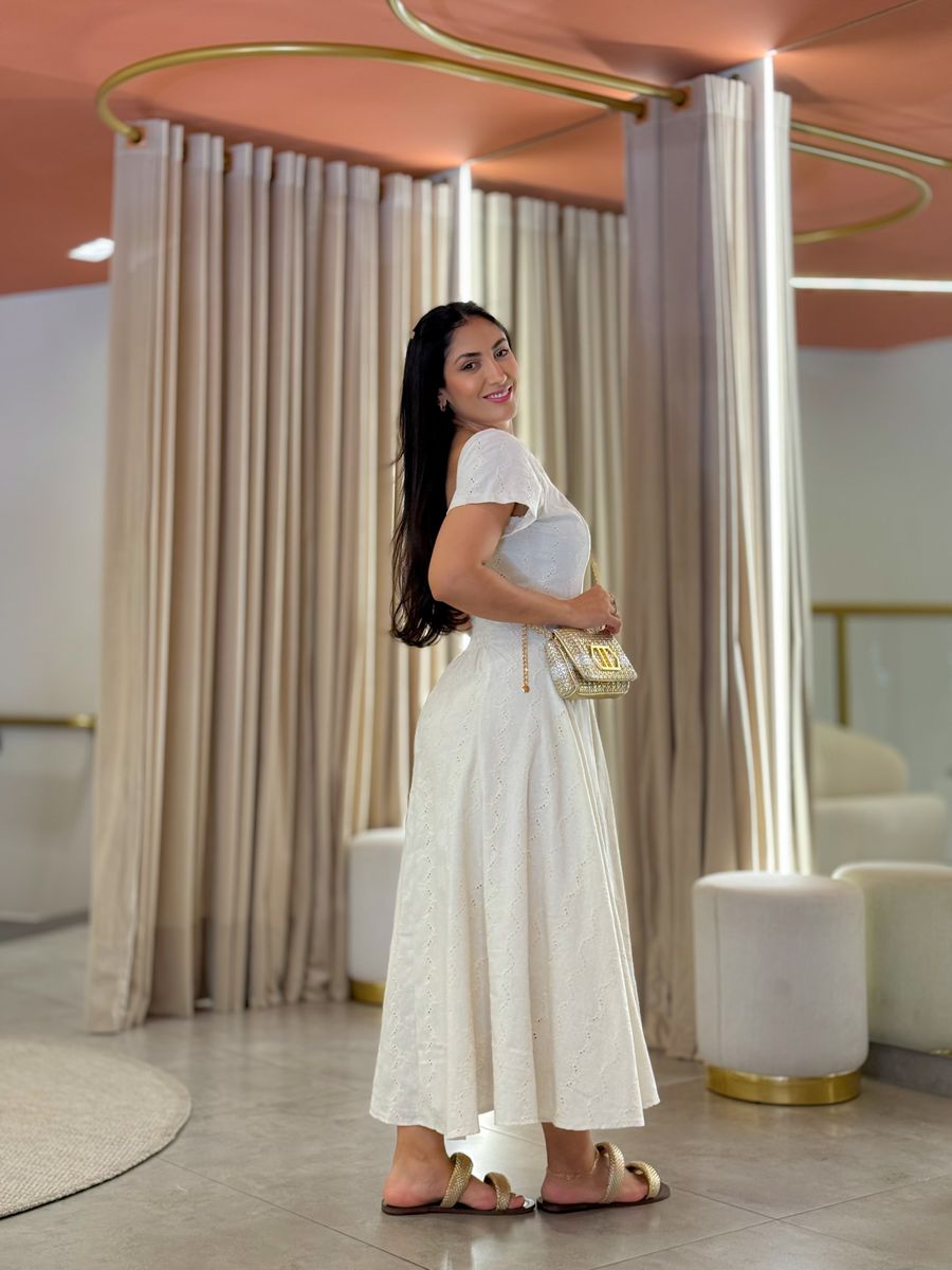Vestido Camila Areia