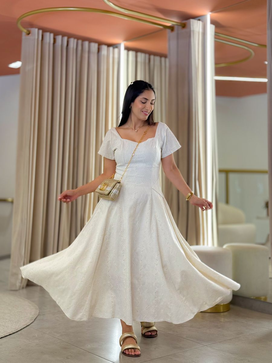Vestido Camila Areia