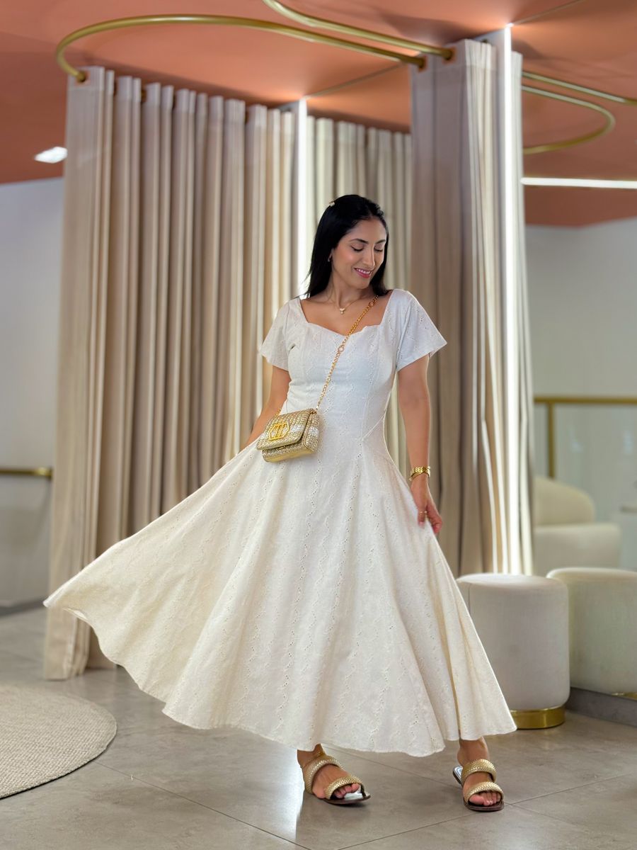 Vestido Camila Areia